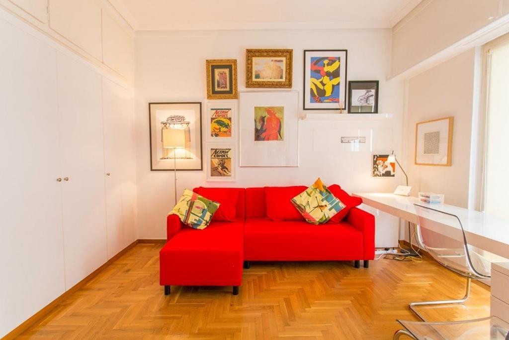 A Cozy Apt In Kolonaki Of Atenas Exterior foto